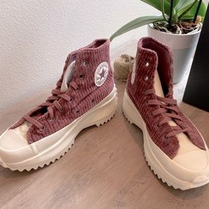 Converse Run Star Hike Platform Velour 7